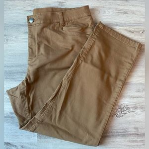 Christopher & Banks Signature Slimming Dark Khaki Dress Pants